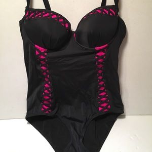 Torrid pushup one piece swimsuit size 0